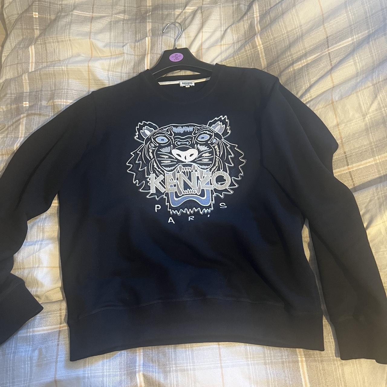 Kenzo jumper black and silver on sale