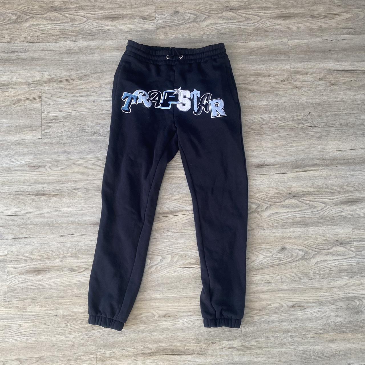 Trapstar Wildcard Tracksuit Bottoms Black... - Depop