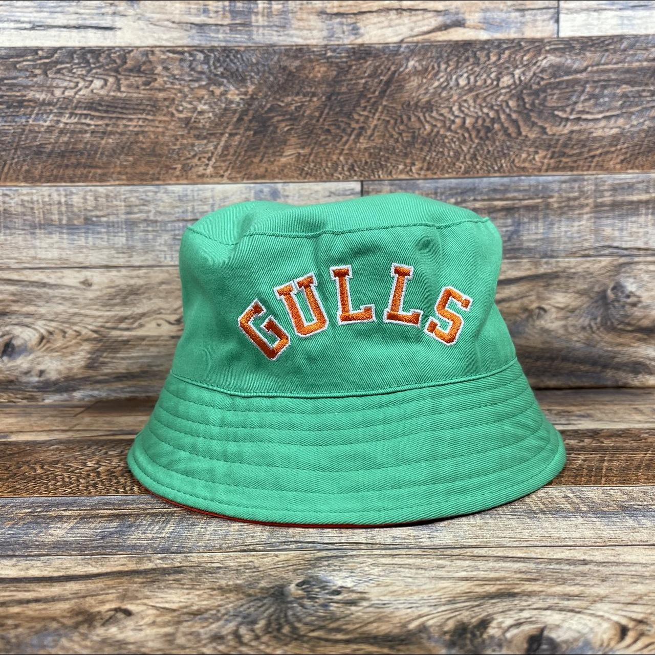 SAN DIEGO GULLS Green Orange Reversible EMBROIDERED BUCKET Hat NEW