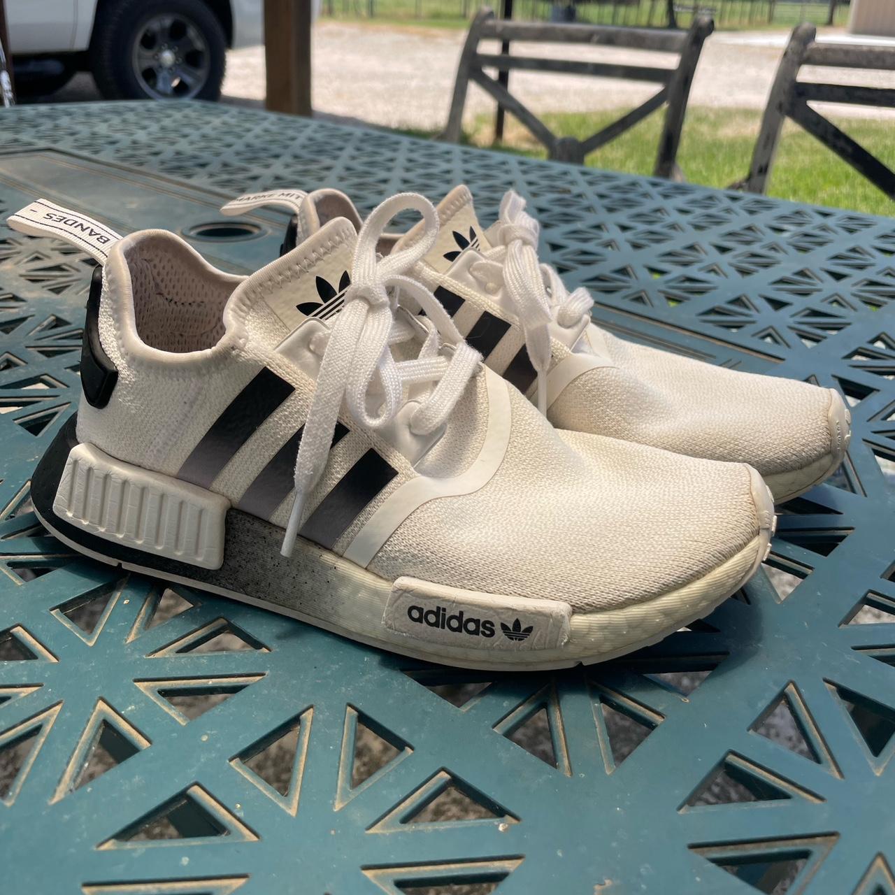 Adidas nmd clearance white black gradient