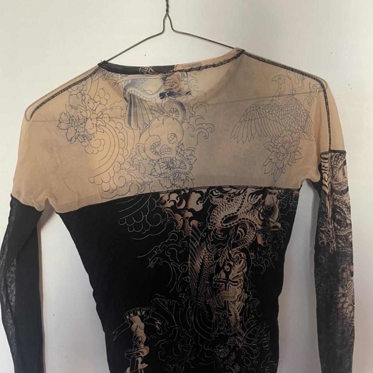 Jean-Paul Gaultier Women's Black and Brown Shirt (3)