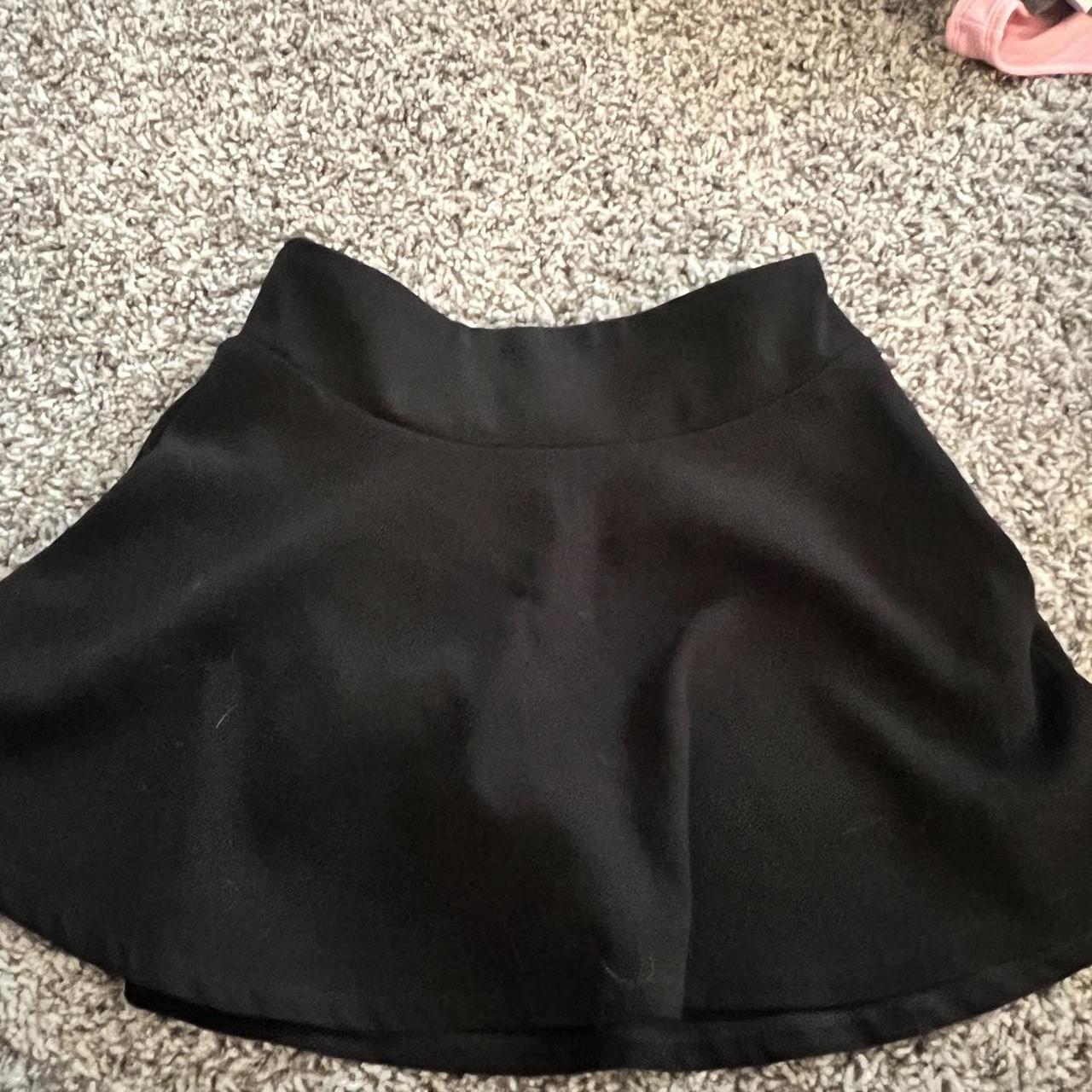 Urban outfitters hotsell black skater skirt