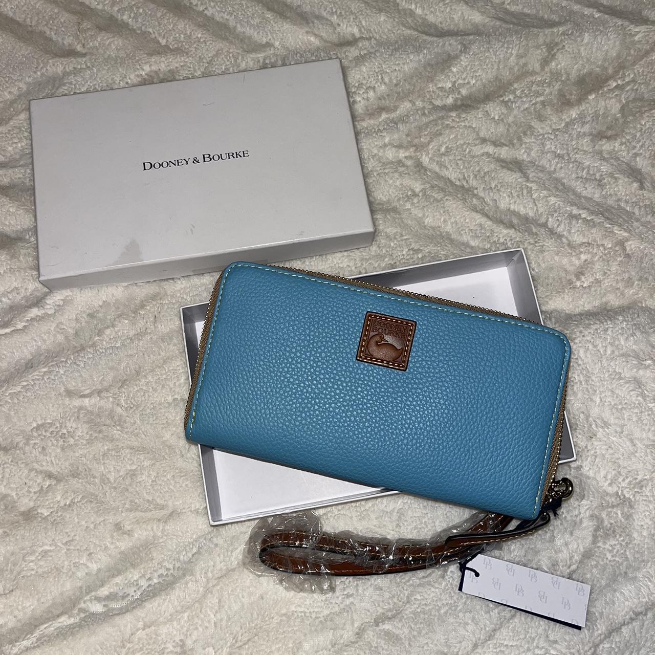 Dooney and bourke blue wallet hot sale