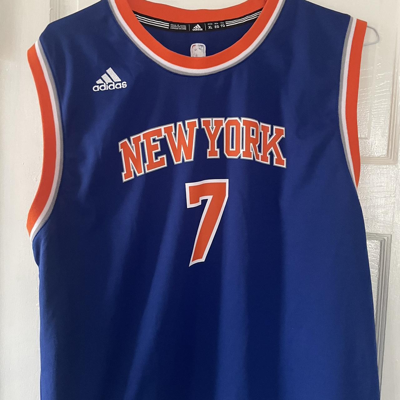 adidas, Shirts & Tops, Authentic New York Knicks Jersey Carmelo Anthony