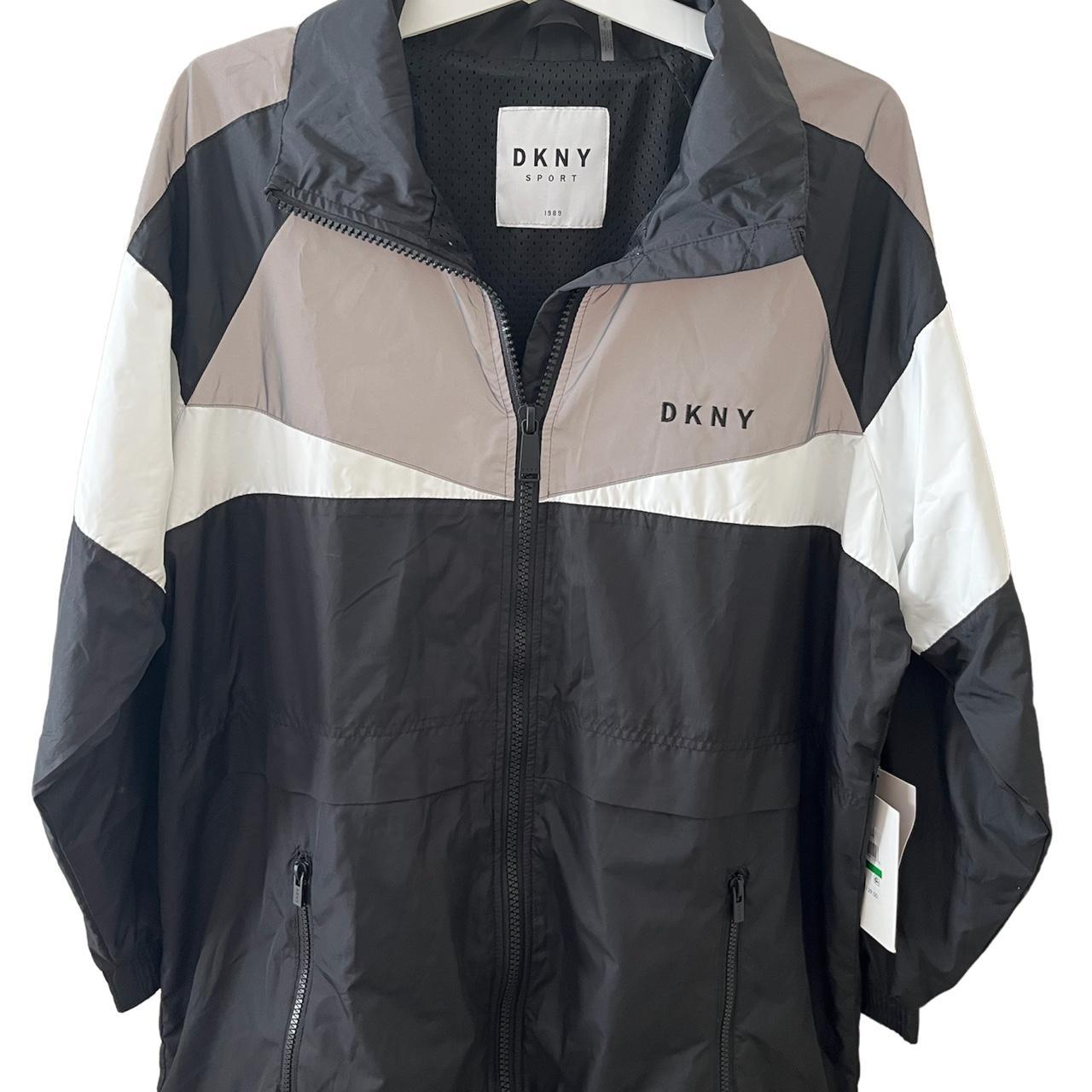 Reflective Jacket Dkny Sport Windbreaker DKNY Sport Hooded