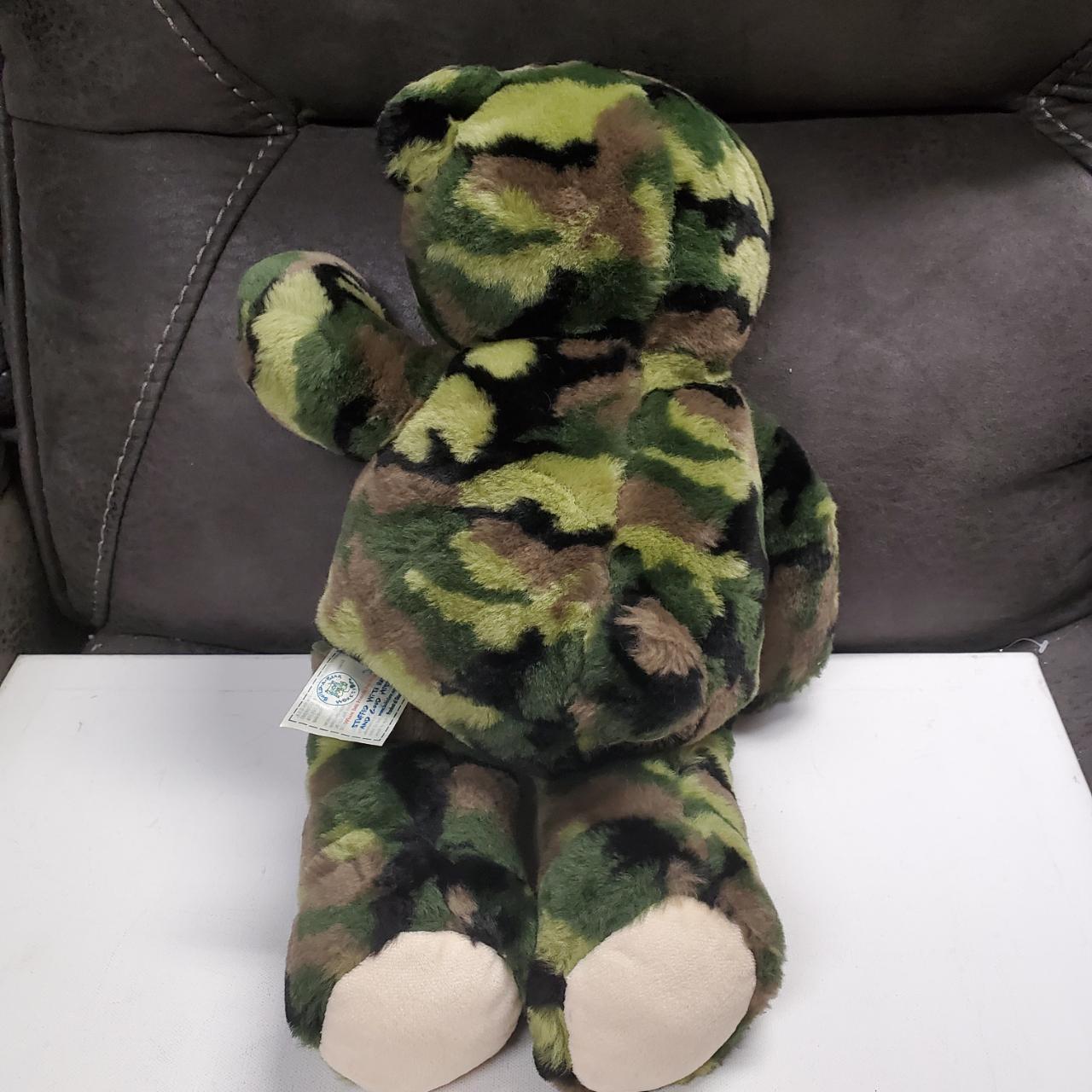 Plush Camouflage Teddy Bear - Build a Bear - Stuffed... - Depop