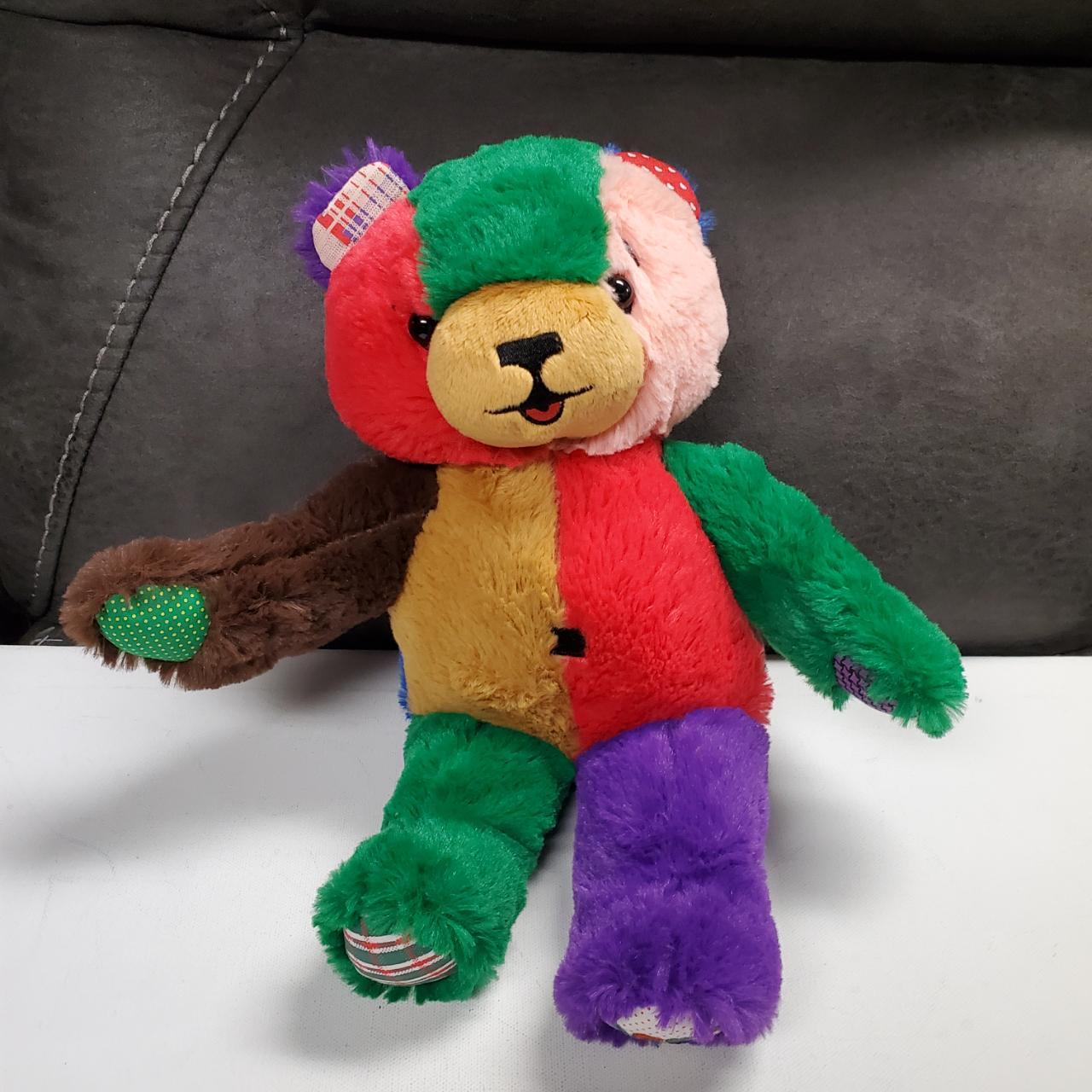 Plush - Peef Teddy Bear Multi-colored Teddy Bear... - Depop