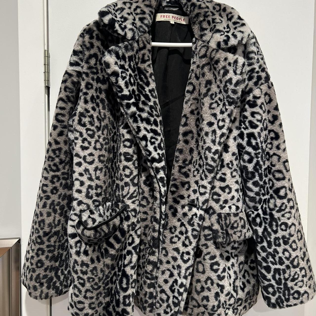Womens Coats Free People Faux Fur Leopard Coat Faux Fur Leopard