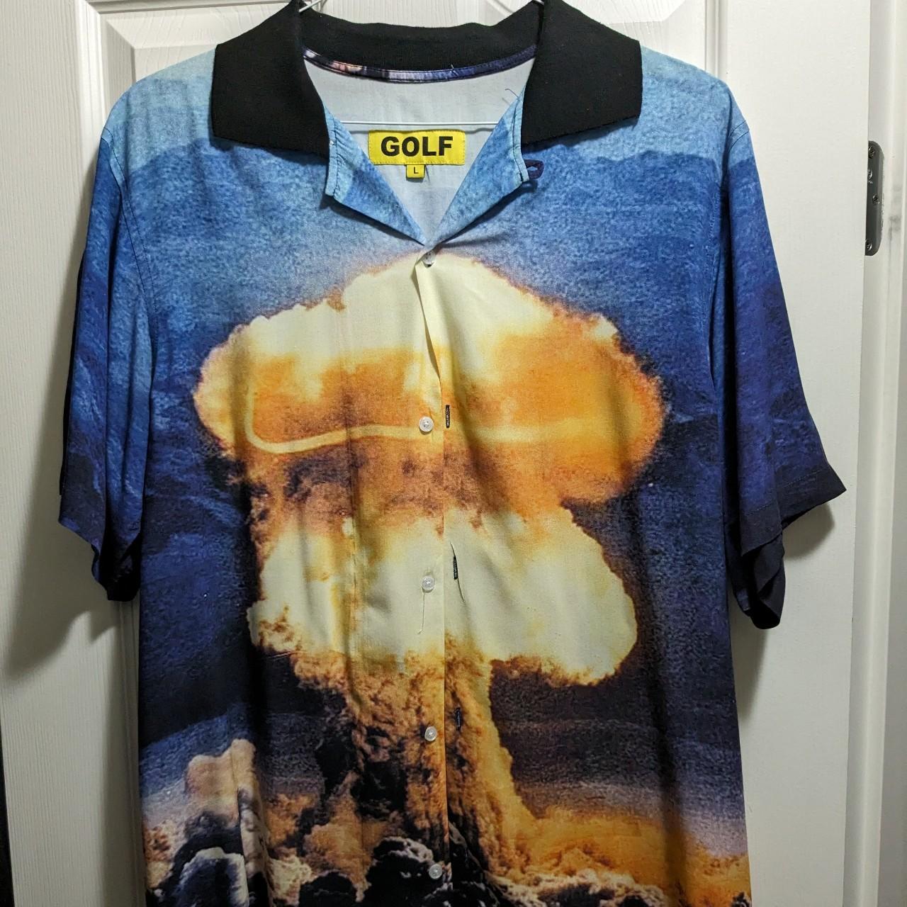 GolfWang No Nukes Button Up, Large, Worn a couple of...