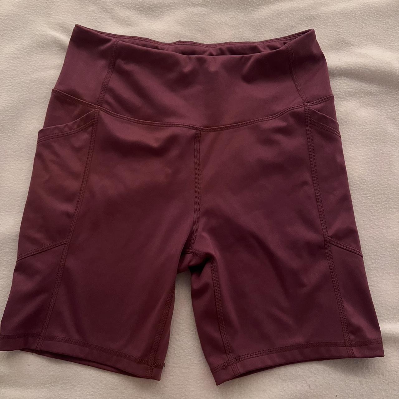 dark pink, biker shorts, size medium Depop