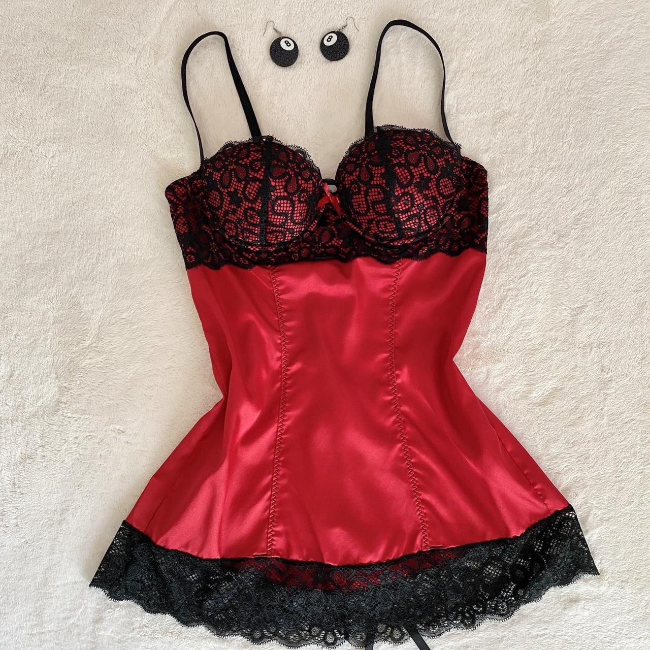 Frederick's of Hollywood Sexy Red with top Lace underwear