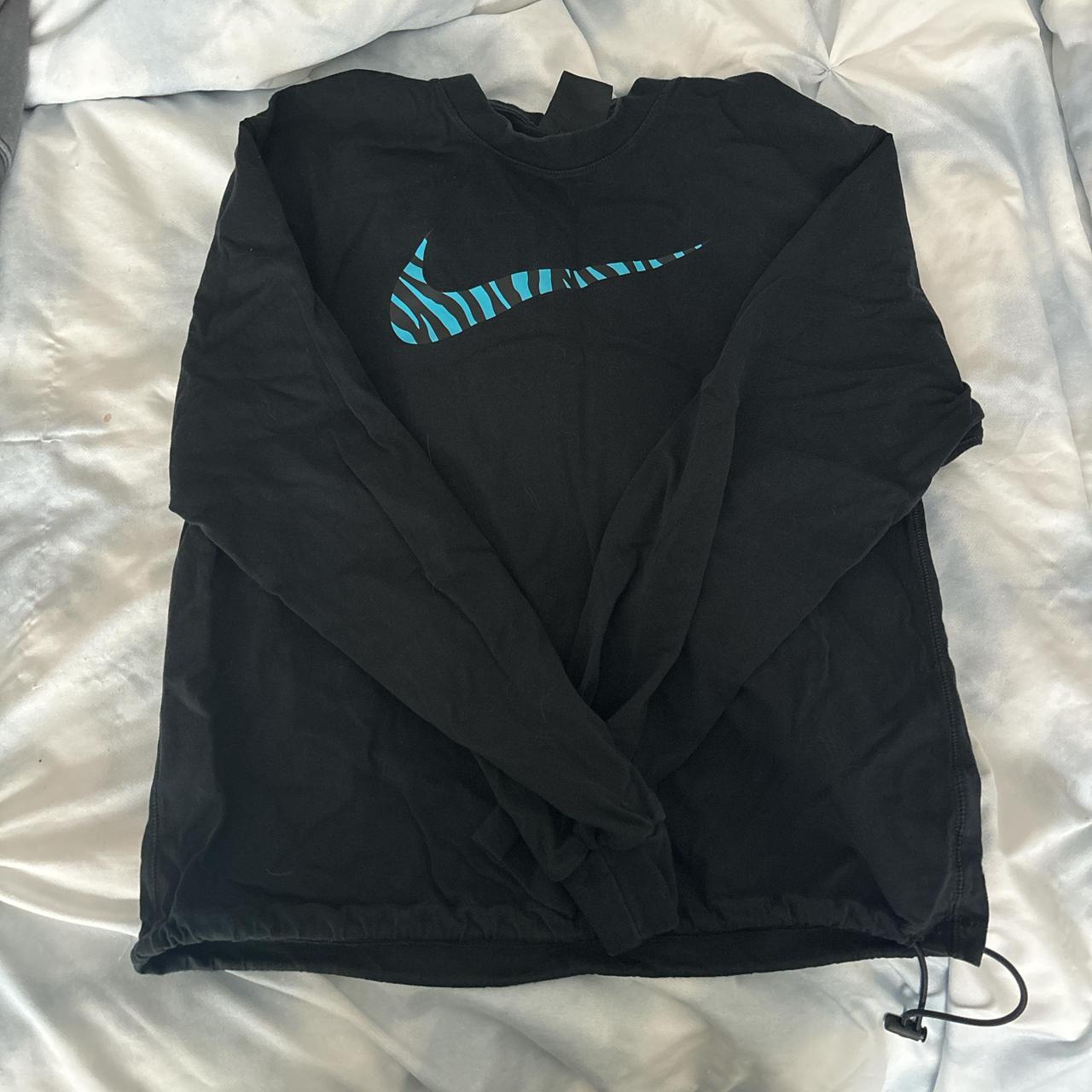 small nike women’s athletic long sleeve... Depop