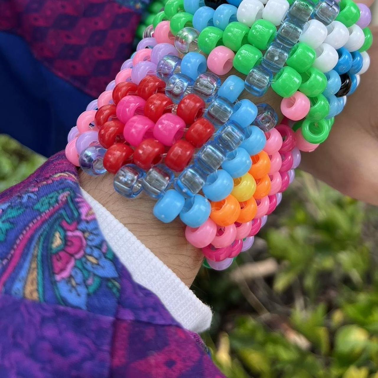 👩🏻‍🎨Artist Made Custom Multi-Stitch Kandi Cuff/