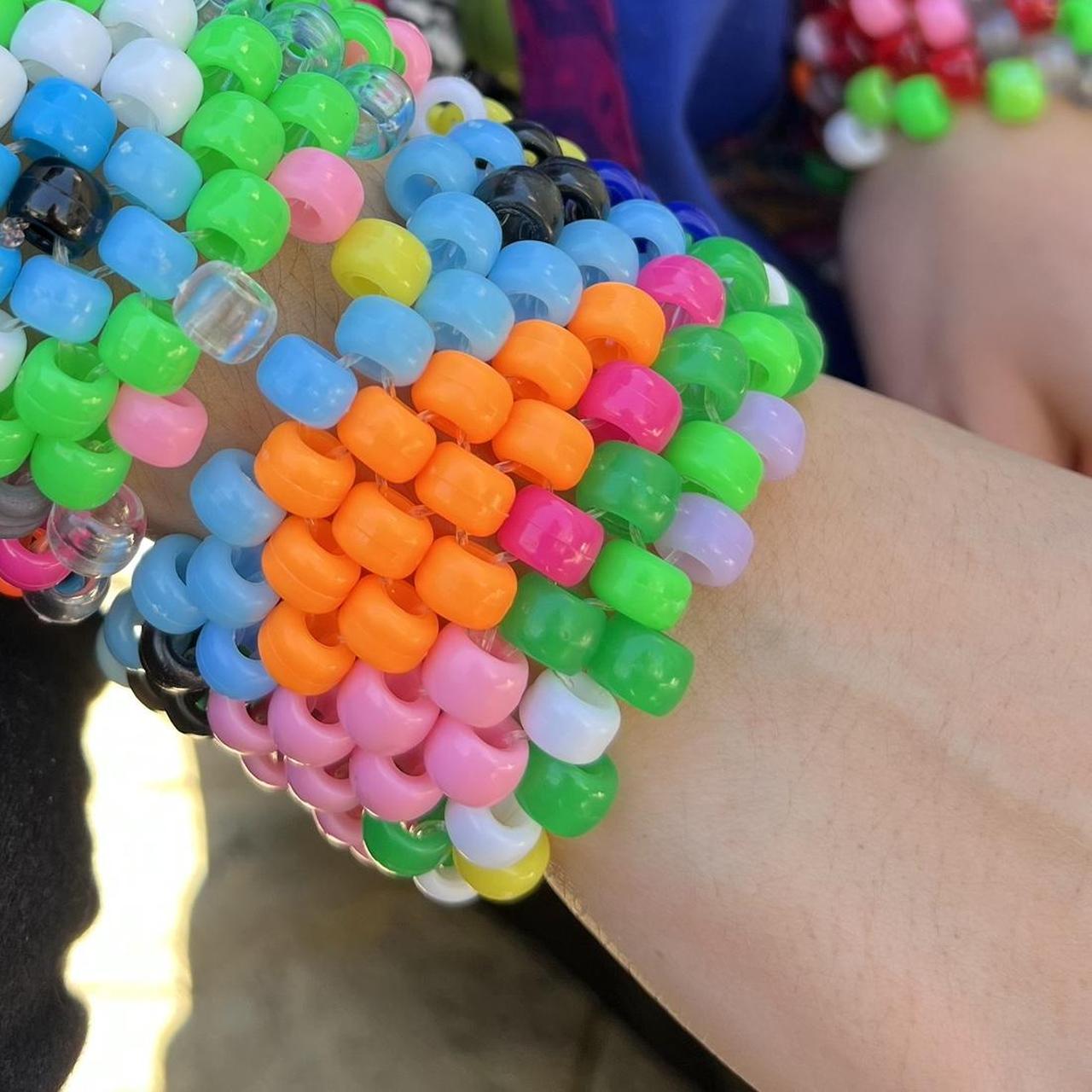 👩🏻‍🎨Artist Made Custom Multi-Stitch Kandi Cuff/