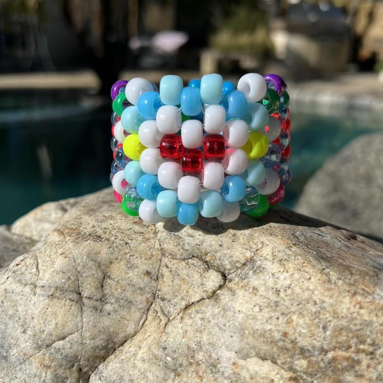 👩🏻‍🎨Artist Made Custom Multi-Stitch Kandi Cuff/