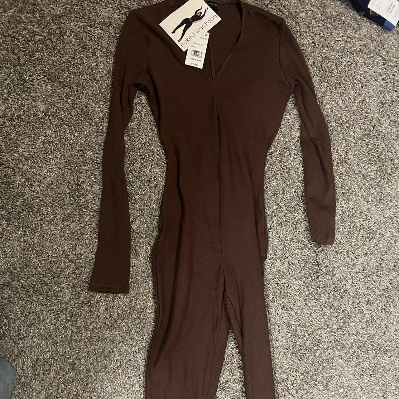 Naked Wardrobe Women's Brown Playsuit-romper