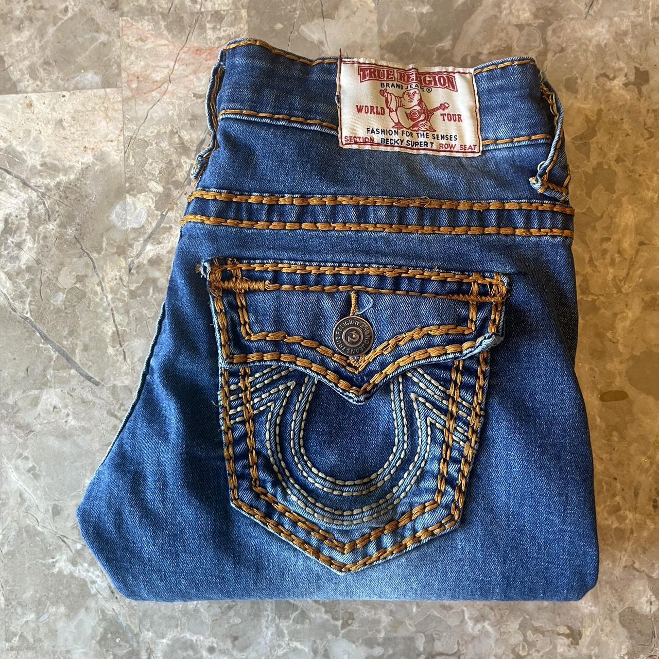 Rare True Religion / Becky Super QT Jeans Size 27... - Depop