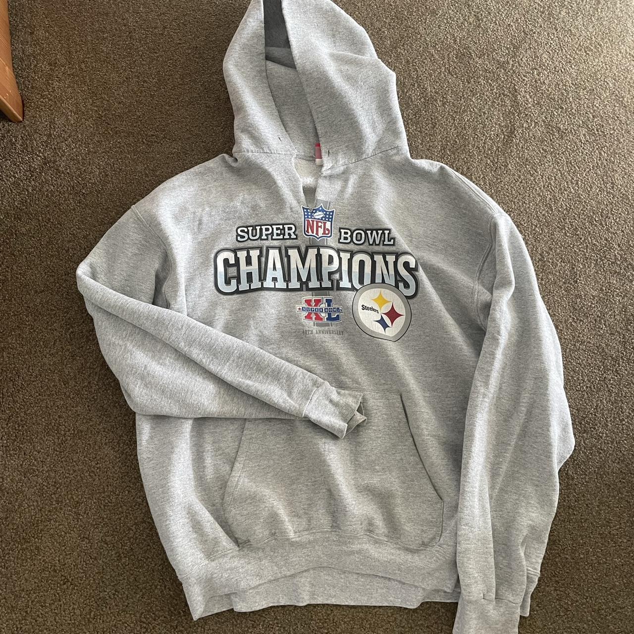 Blue vintage Super Bowl Jets Hoodie Small #vintage - Depop