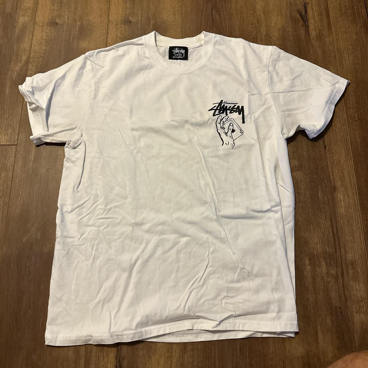 Stüssy Poker Graphic Tee - Blackjack - Depop