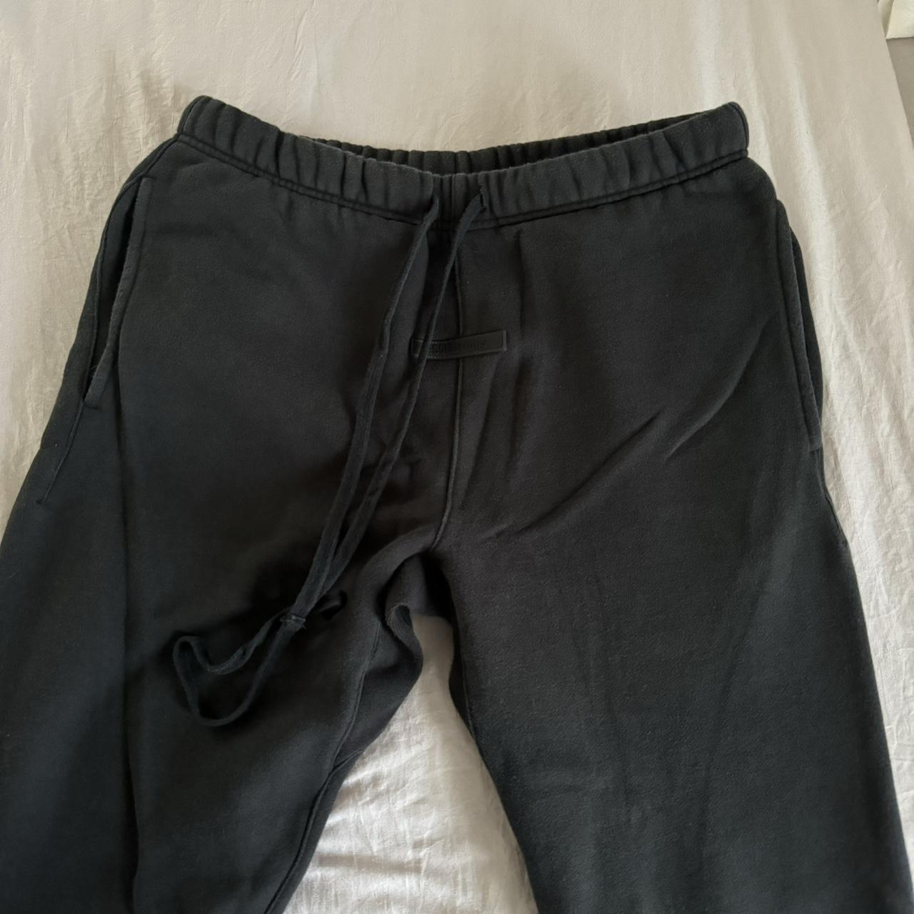 Black Essentials Sweats Joggers size S - Depop