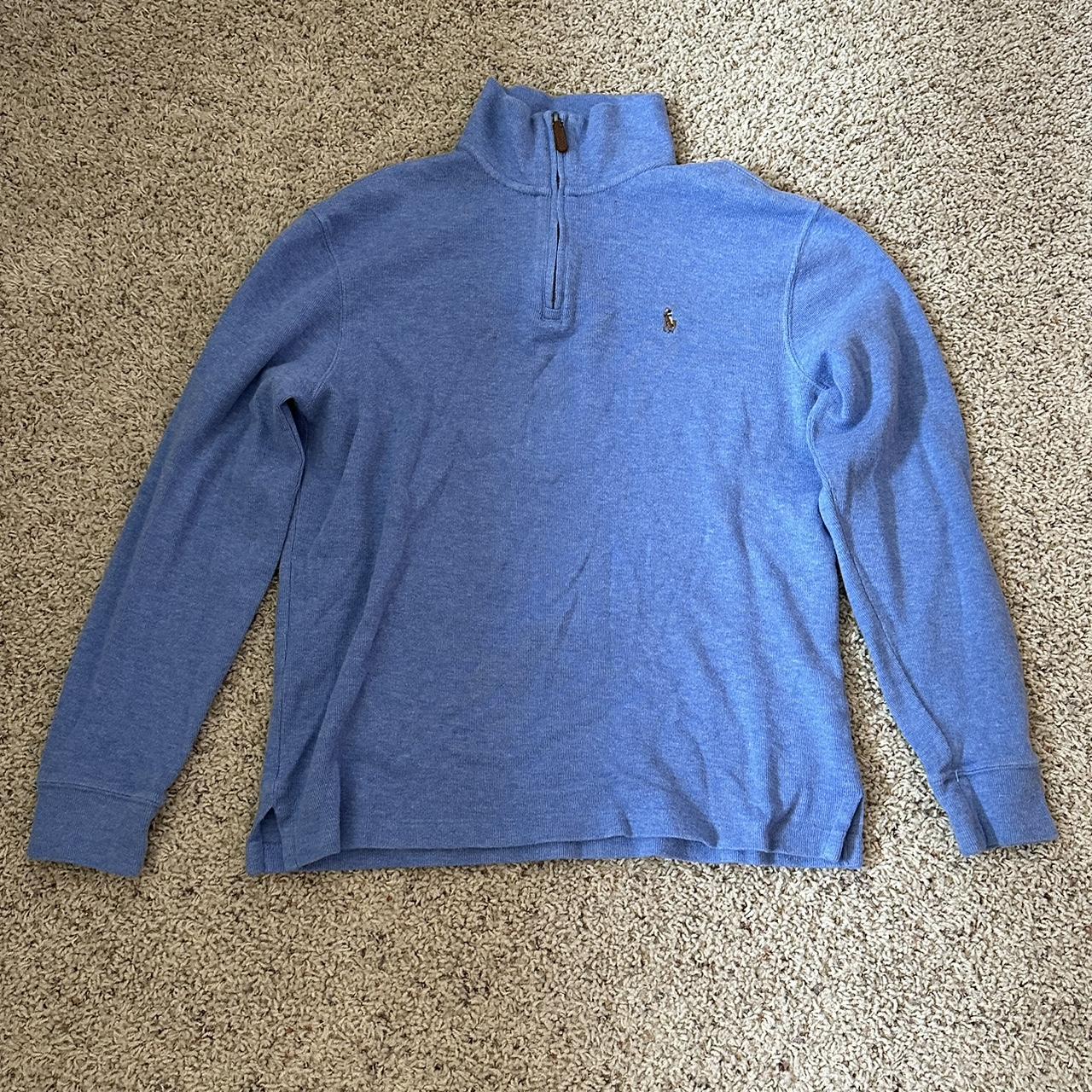 Ralph Lauren Men's Blue Jumper | Depop