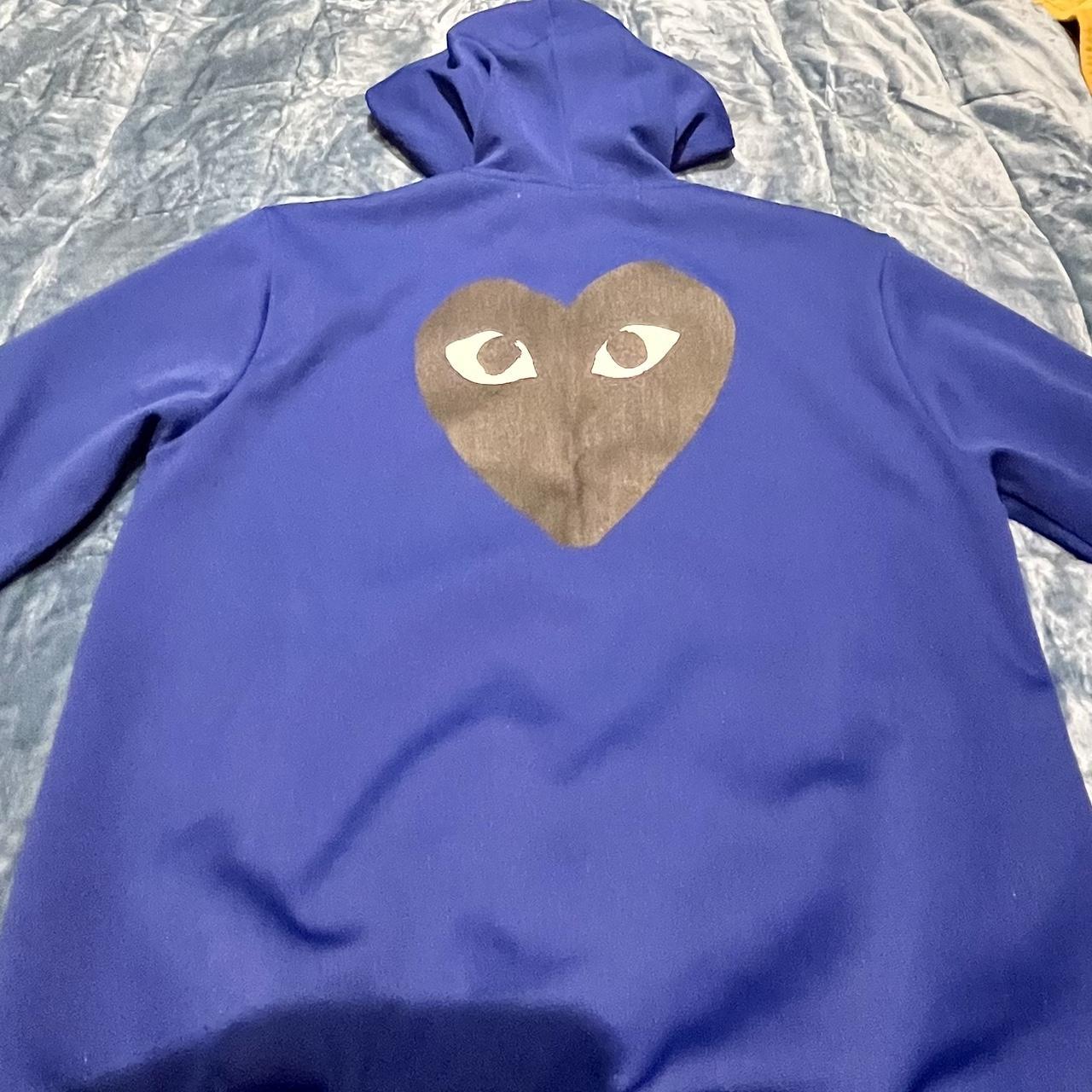 Com De Garson CDG Blue hoodie Condition like