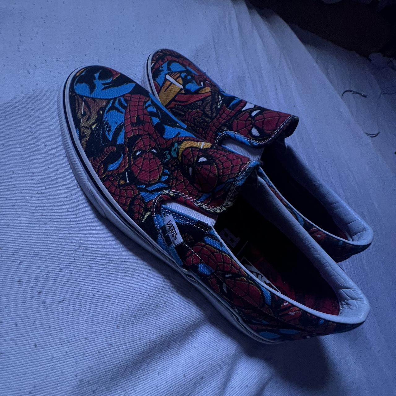 Vans slip on clearance spiderman