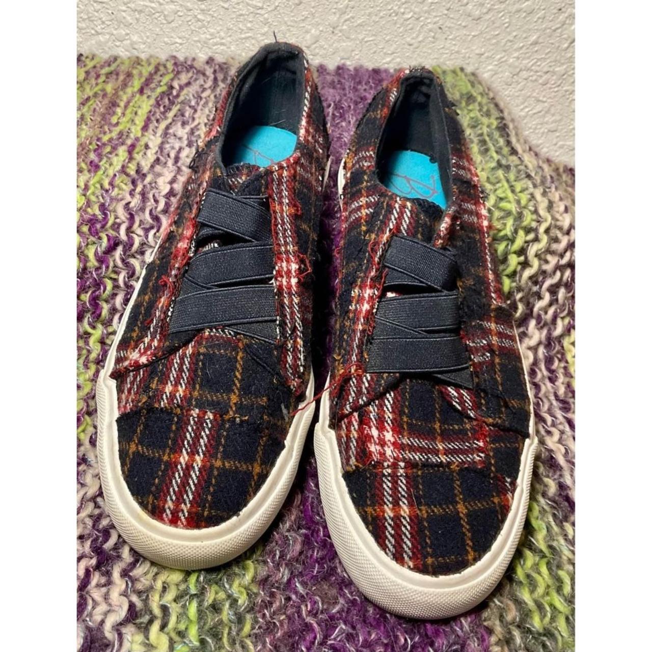 Plaid blowfish fashion sneakers