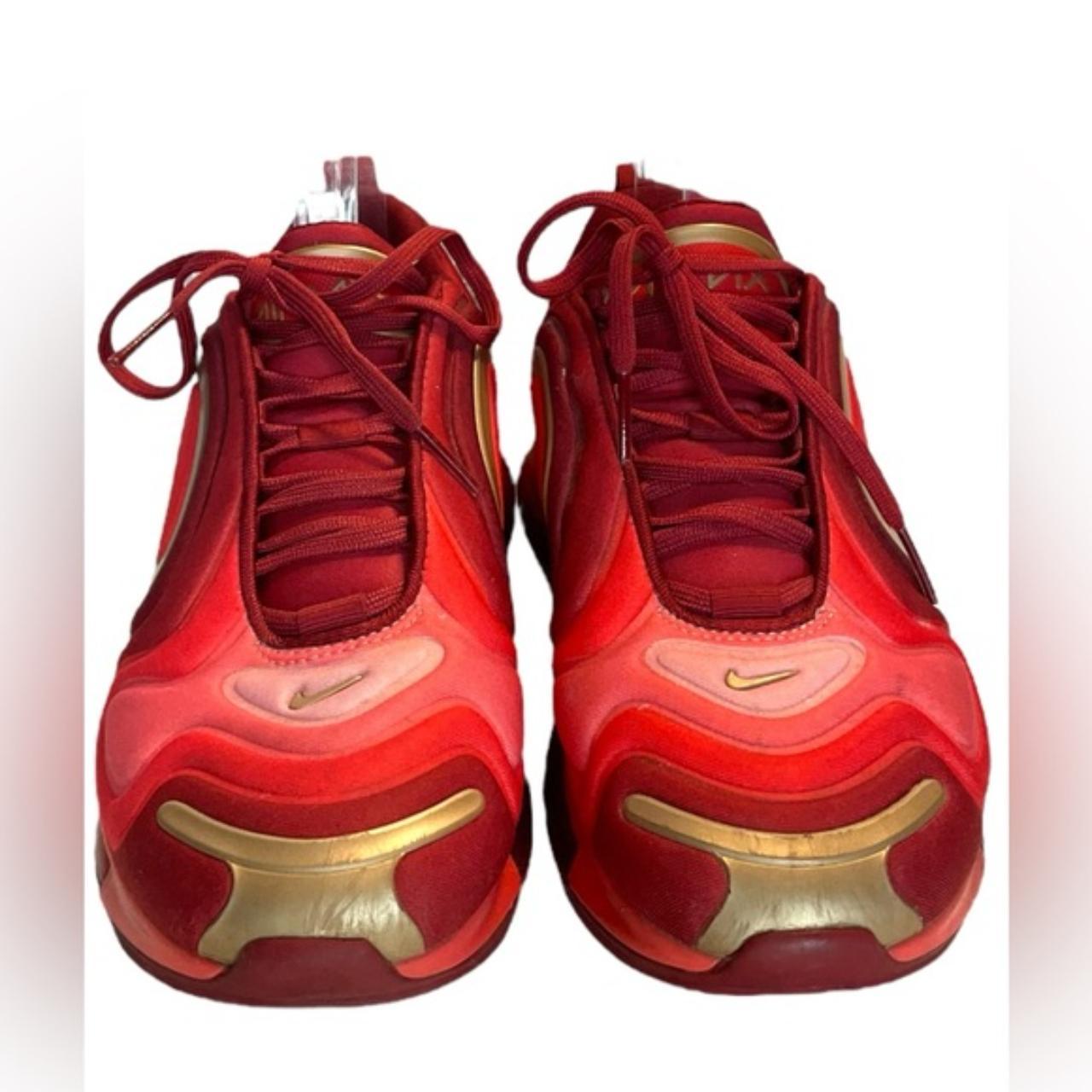 Nike Air Max 720 GS Iron Man Crimson Red Bronze Gold. Depop