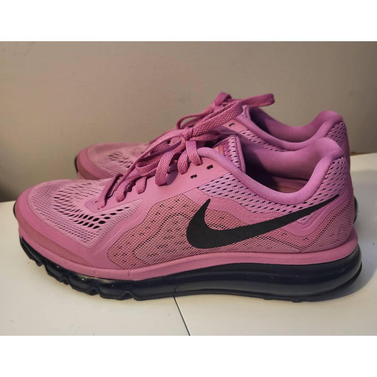 Nike Air Max 2014 Pink Running Shoes- Size... - Depop