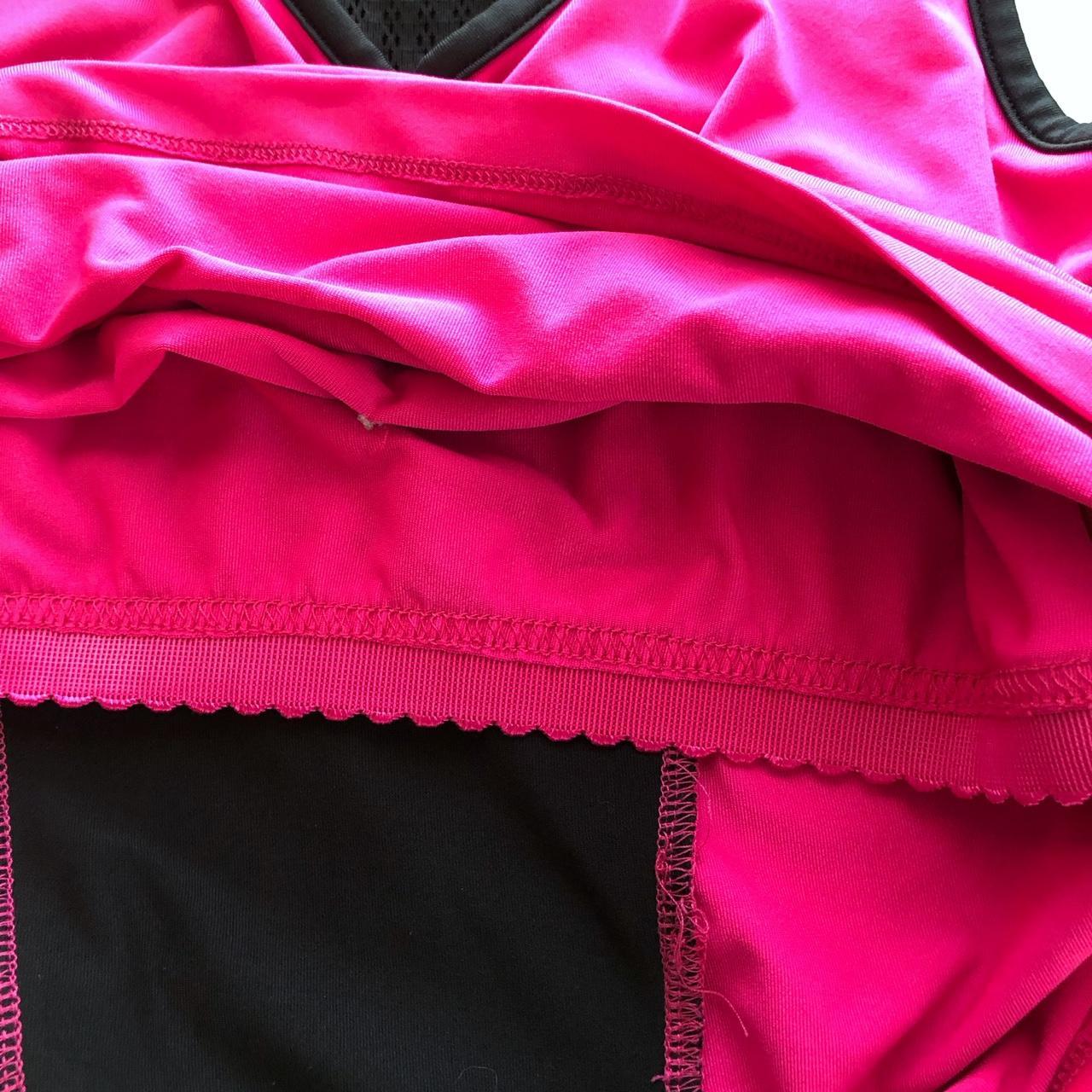 Fila Bright Pink and Black Racerback Workout Top 📌 - Depop