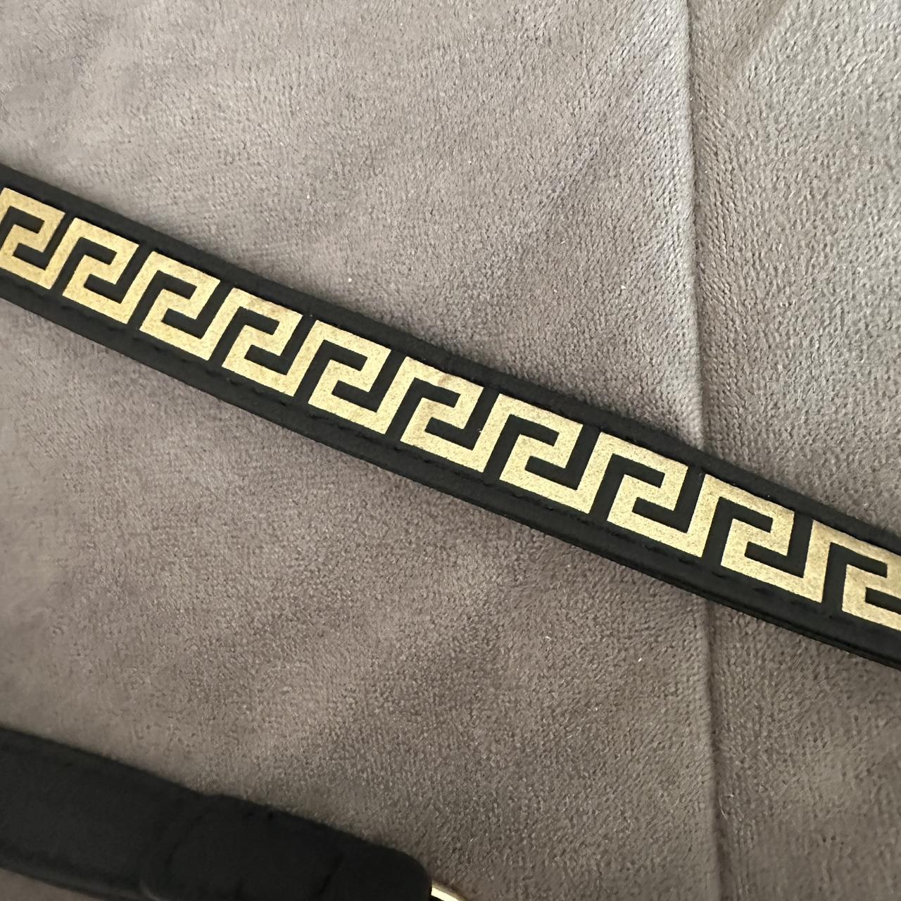 Versace Women's Black and Gold Bag Depop