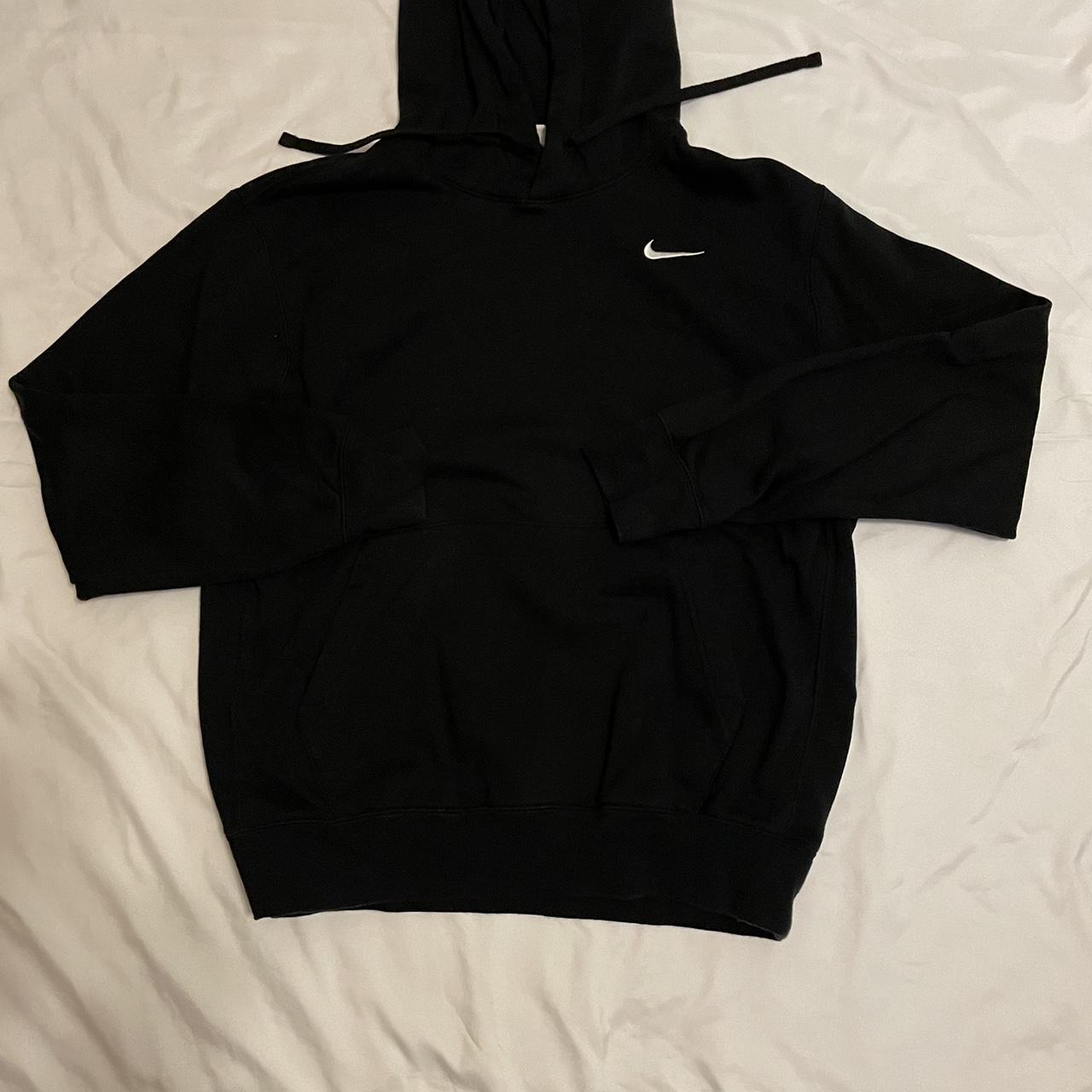 Black Nike Hoodie Men’s Medium - Depop