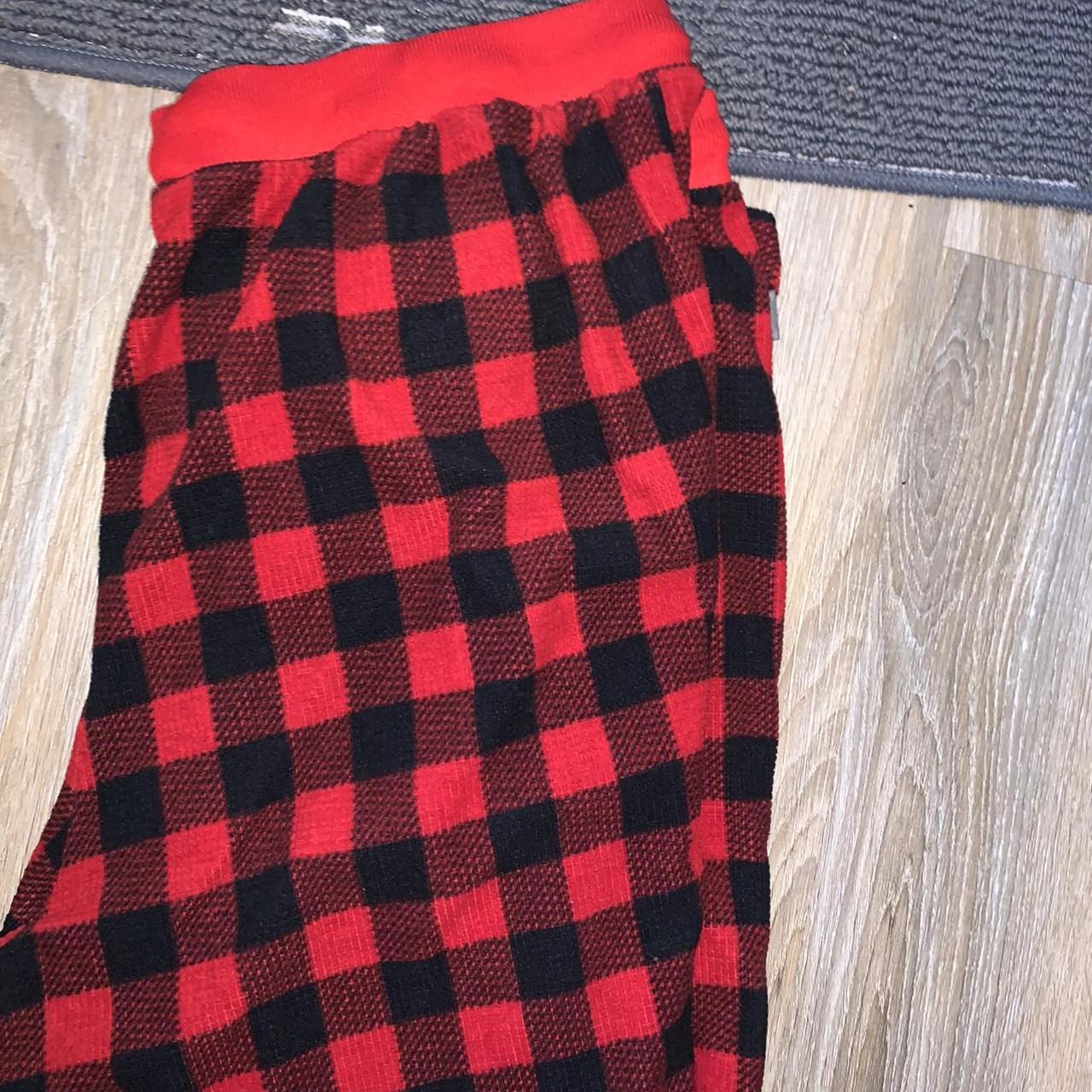 Eddie Bauer Men's Red and Black Joggerstracksuits Depop
