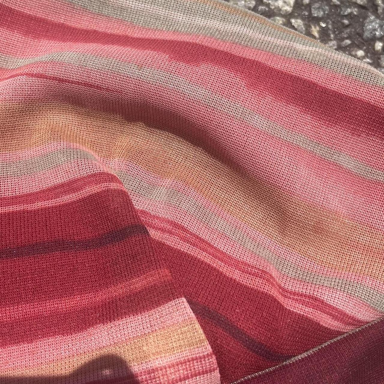 La Belle Women's Pink and Khaki Dress Depop