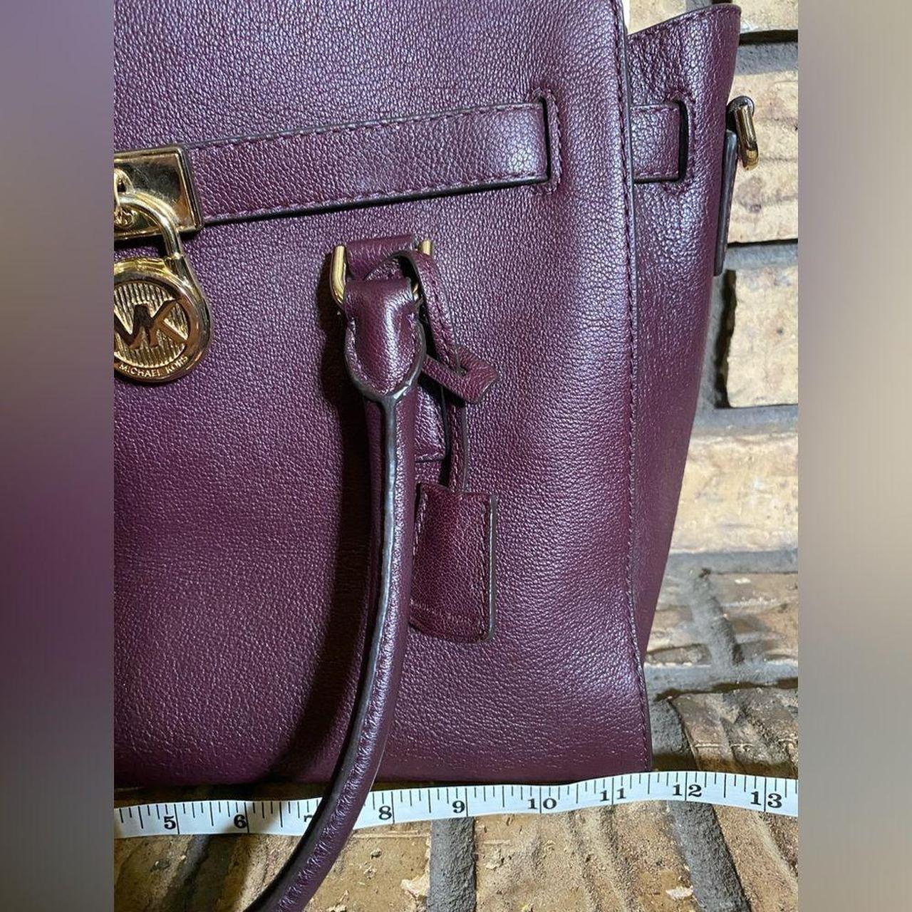 Michael kors purple on sale satchel