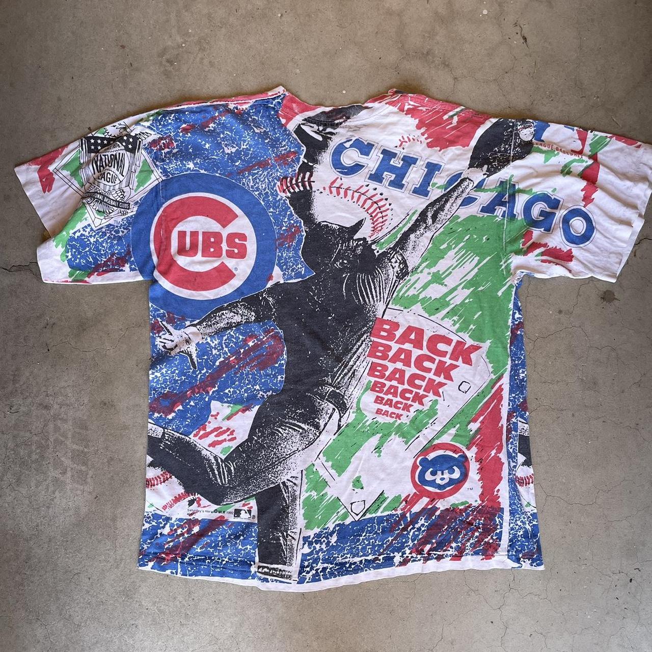 Vintage Chicago Cubs MLB Tee Used - Still great - Depop