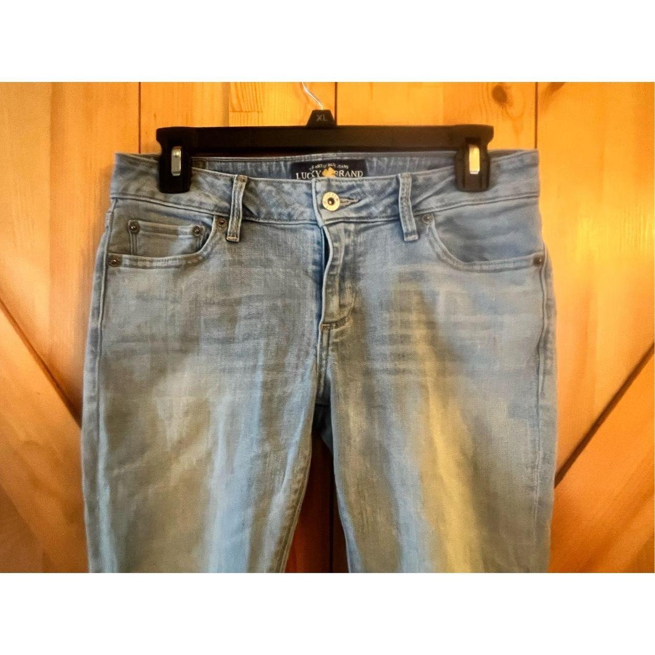 LUCKY BRAND Raw Hem Mid Rise Slim Straight - Depop