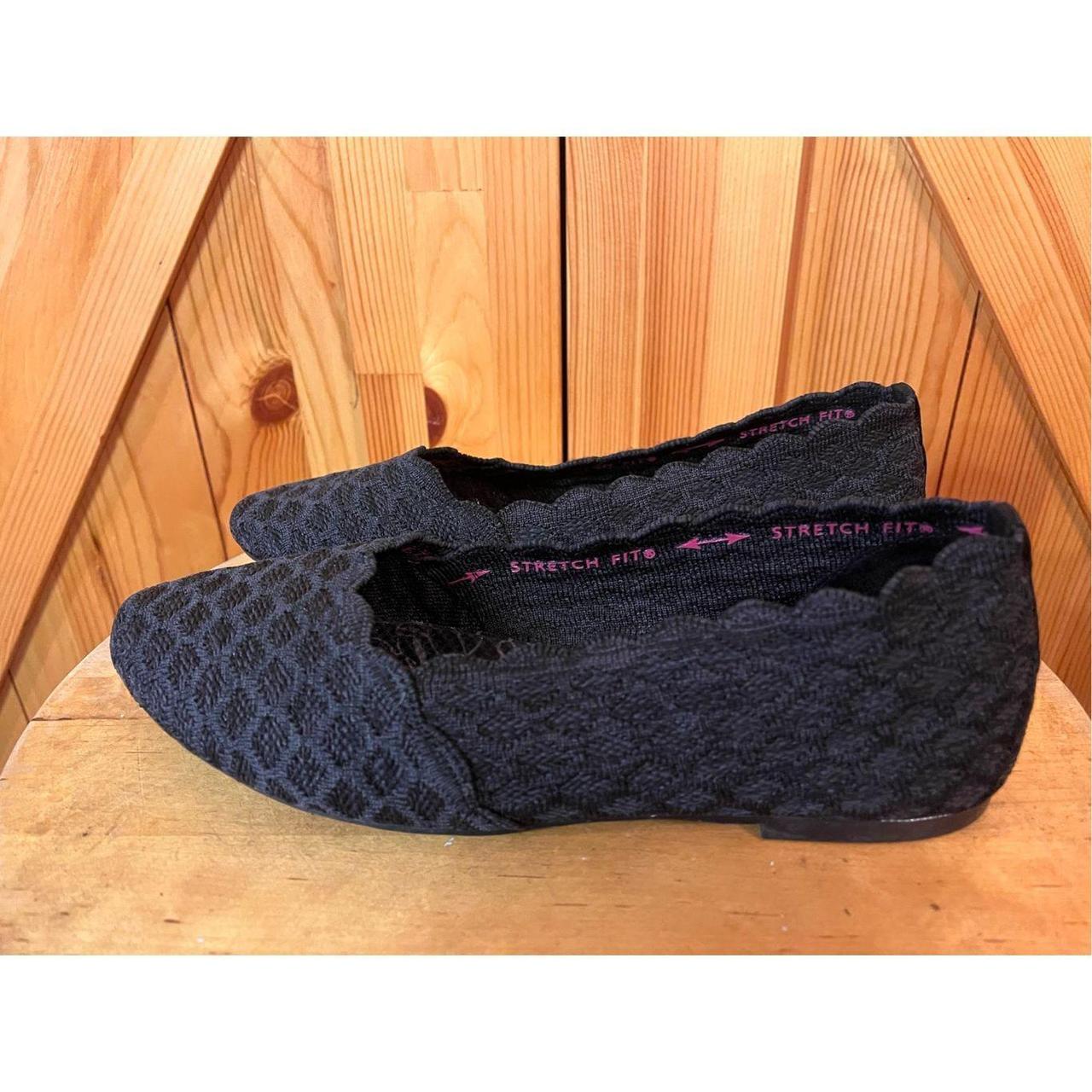 Skechers cleo honeycomb black hot sale