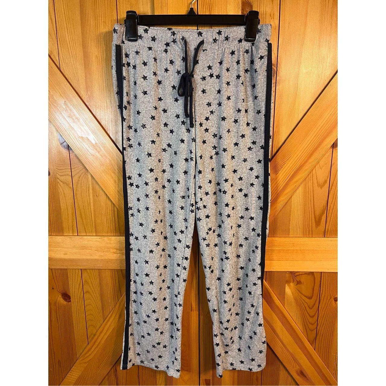 Lucky Brand Pajama Pants Womens XS Gray Blue Stars - Depop