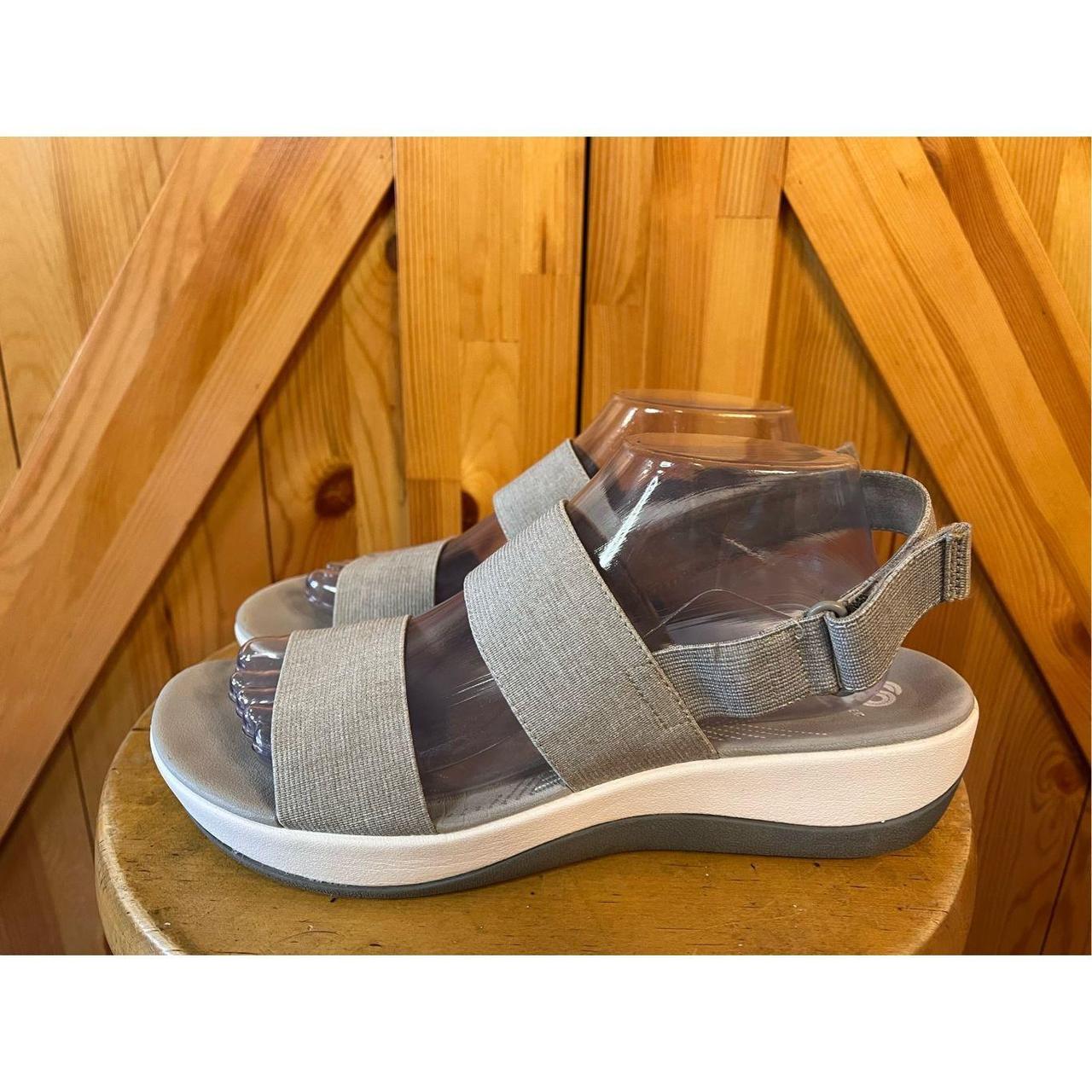 Clarks Cloudsteppers Arla Jacory Sandals Gray Open. Depop