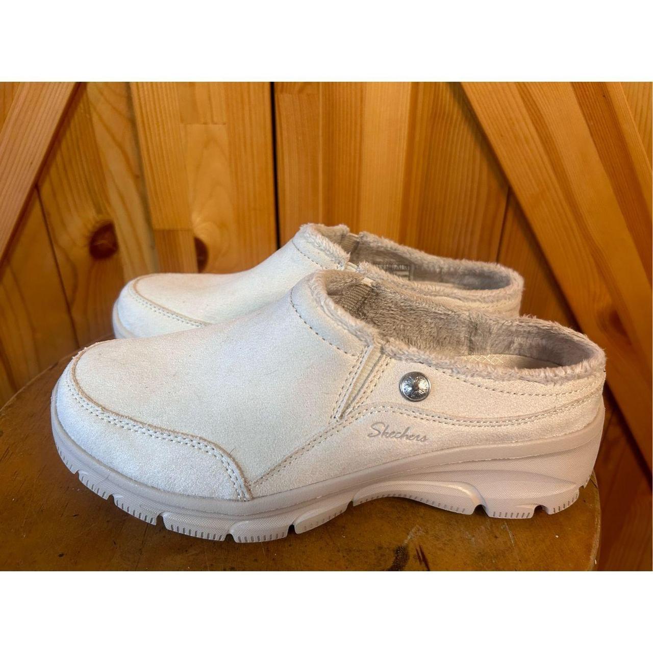 Woman s Clogs SKECHERS Easy Going cream faux fur