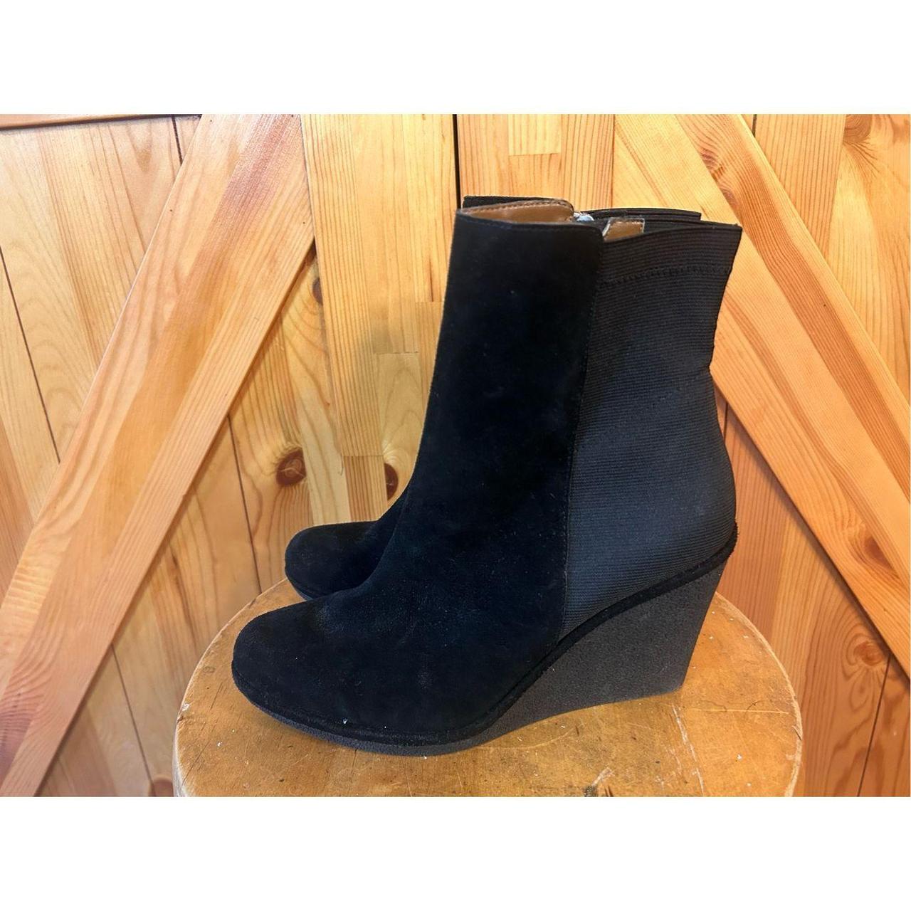 Adrienne Vittadini sz 8.5 black Karol Ankle Boot. Depop