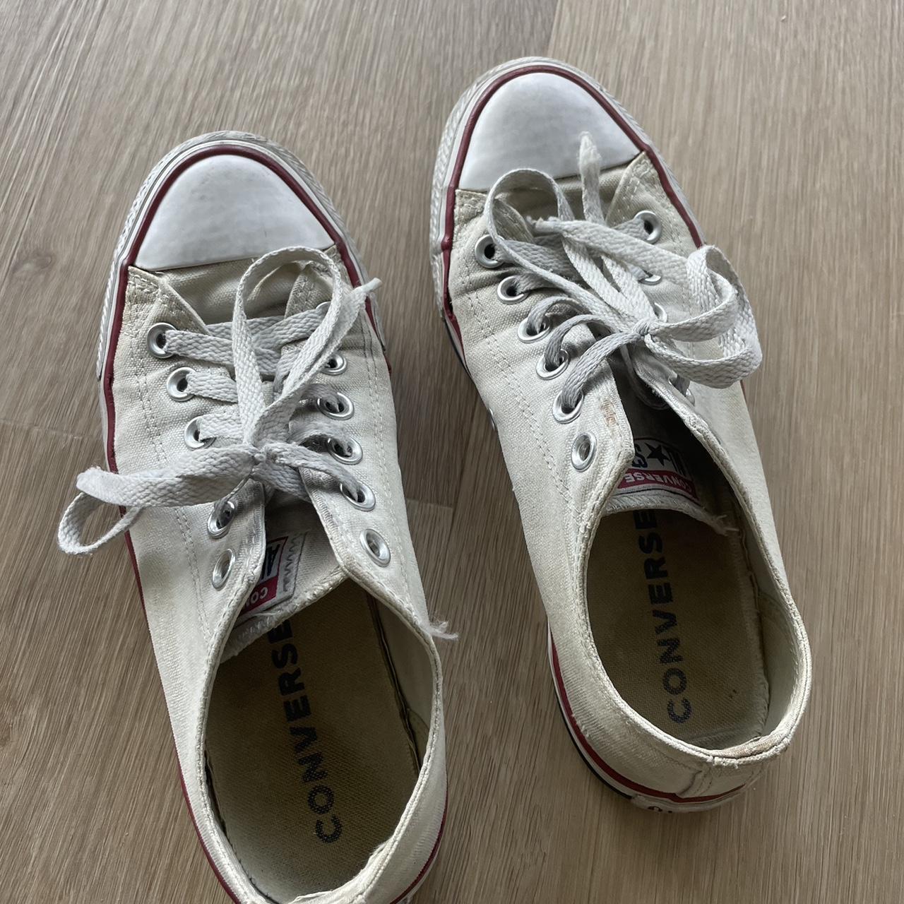 Well worn used converse Feet prints - Depop