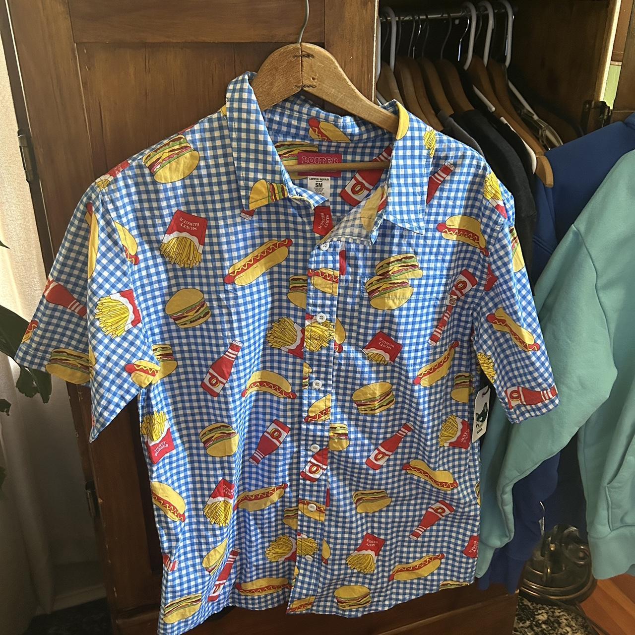 loiter squad button up brand new with tags rare asf... - Depop