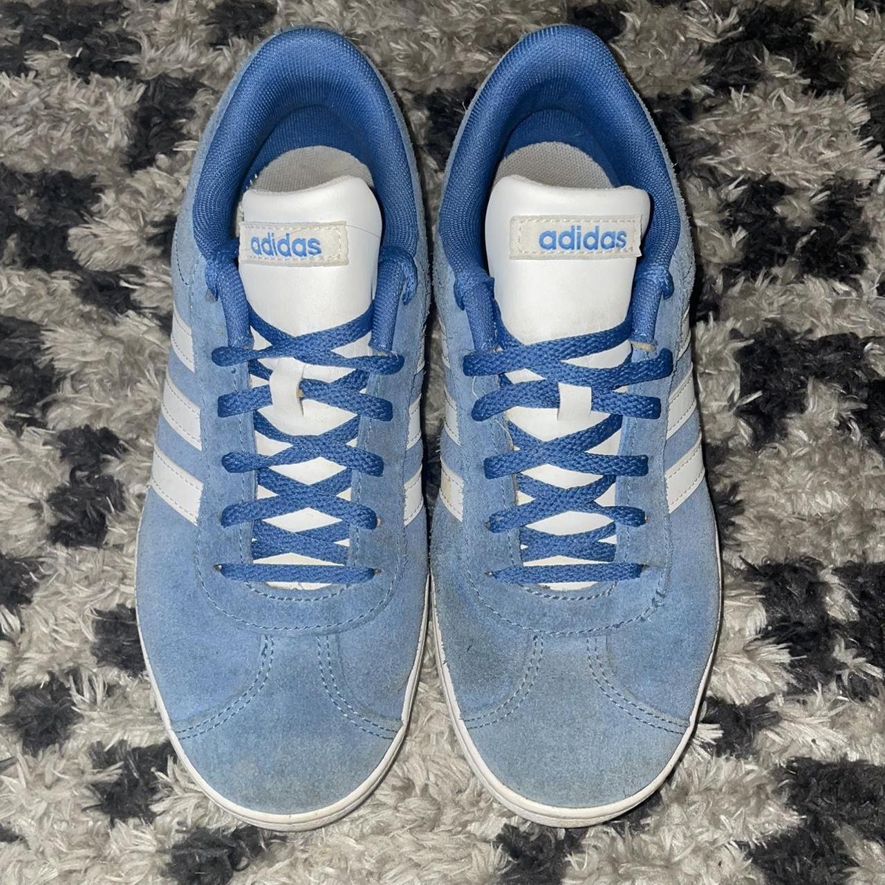 Adidas Women's Blue and White Trainers (2)