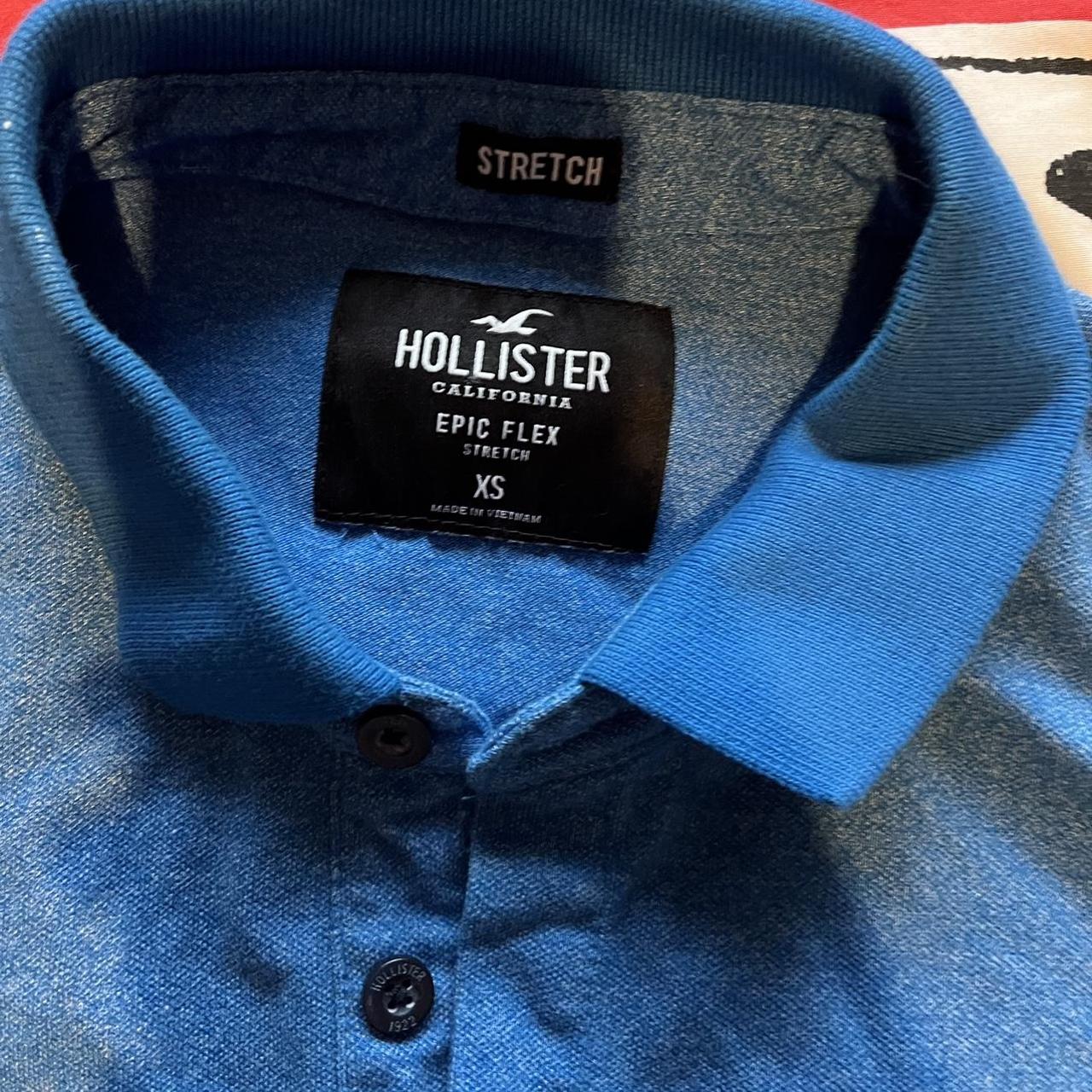 Hollister Co. Women's Blue Poloshirts Depop