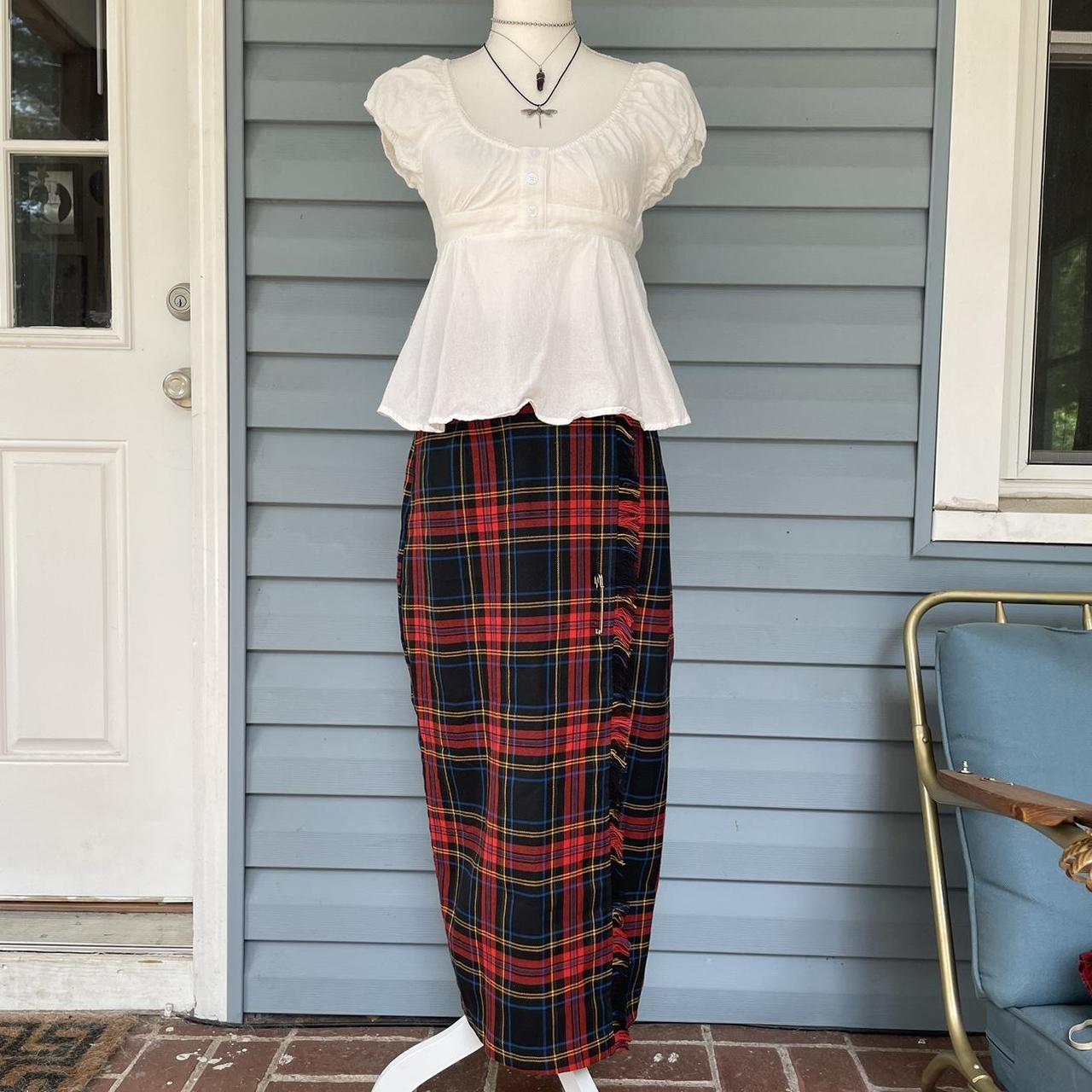wrap maxi skirt 80s