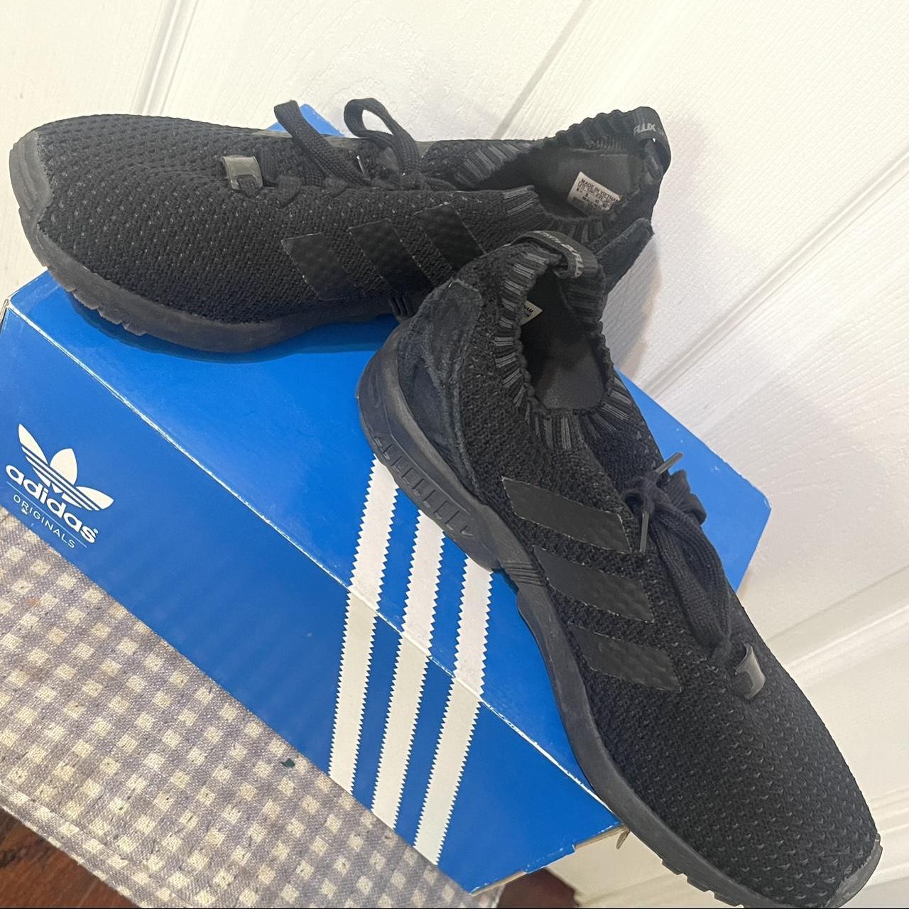 Adidas ZX Flux Pk Black Shoes Good Condition Worn A