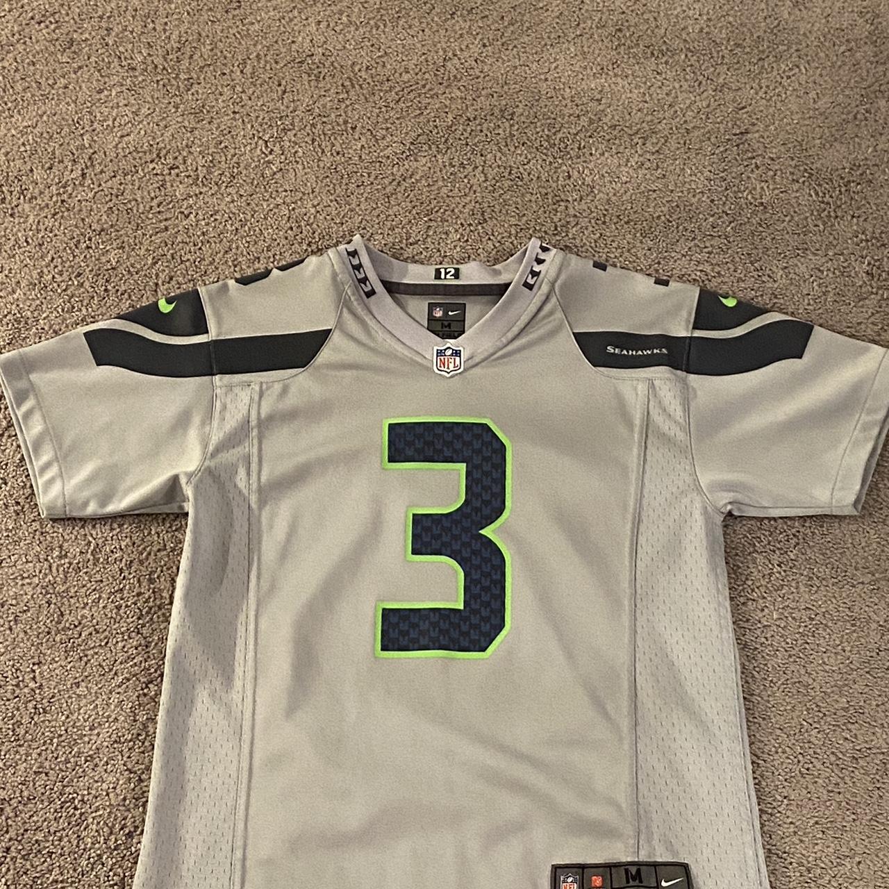 Nike Men's Russell Wilson Seattle Seahawks Game Jersey - Gray